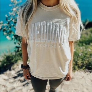 Friday + Saturday: Size Medium Wedding Weekend T-Shirt